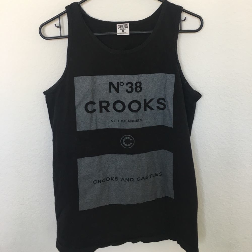 Crooks and castles black tank.
